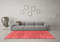 Machine Washable Abstract Red Modern Rug, wshabs4550red