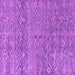 Square Machine Washable Abstract Purple Modern Area Rugs, wshabs4550pur