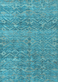 Abstract Light Blue Modern Rug, abs4550lblu