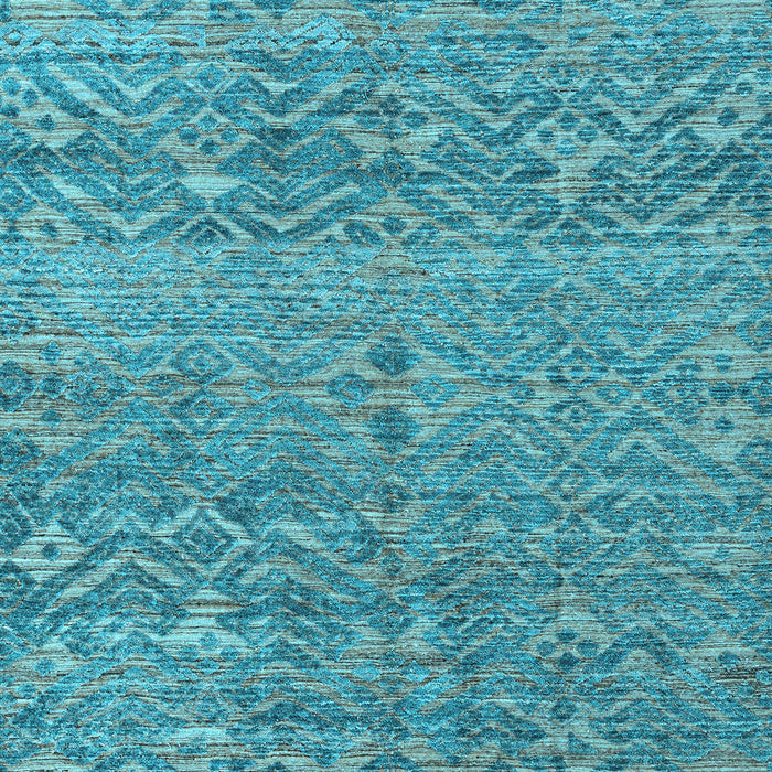 Abstract Light Blue Modern Rug, abs4550lblu