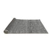 Sideview of Abstract Gray Modern Rug, abs4550gry