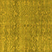 Square Machine Washable Abstract Yellow Modern Rug, wshabs4550yw