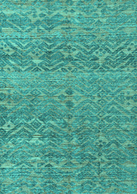 Abstract Turquoise Modern Rug, abs4550turq