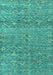 Abstract Turquoise Modern Rug, abs4550turq