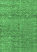 Machine Washable Abstract Emerald Green Modern Area Rugs, wshabs4550emgrn