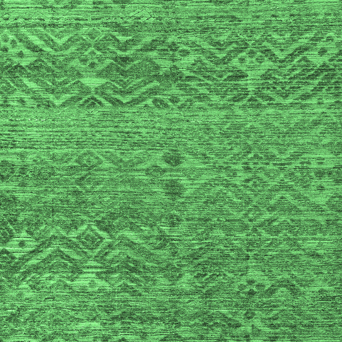 Machine Washable Abstract Emerald Green Modern Area Rugs, wshabs4550emgrn