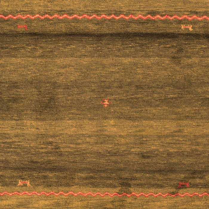 Square Machine Washable Abstract Orange Modern Area Rugs, wshabs4551org