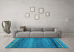 Machine Washable Abstract Light Blue Modern Rug in a Living Room, wshabs4551lblu