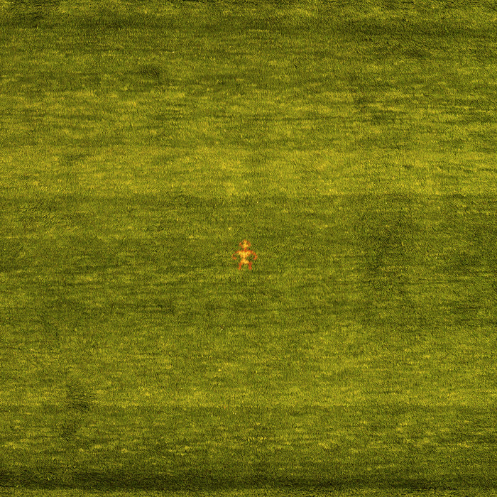 Machine Washable Abstract Yellow Modern Rug, wshabs4551yw