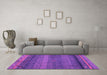 Machine Washable Abstract Pink Modern Rug in a Living Room, wshabs4551pnk