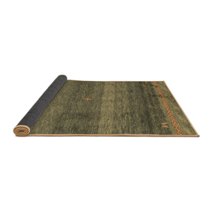 Sideview of Abstract Brown Modern Rug, abs4551brn