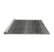 Sideview of Machine Washable Abstract Gray Modern Rug, wshabs4551gry