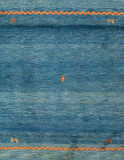 Abstract Glacial Blue Ice Blue Modern Rug, abs4551