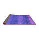 Sideview of Abstract Purple Modern Rug, abs4551pur