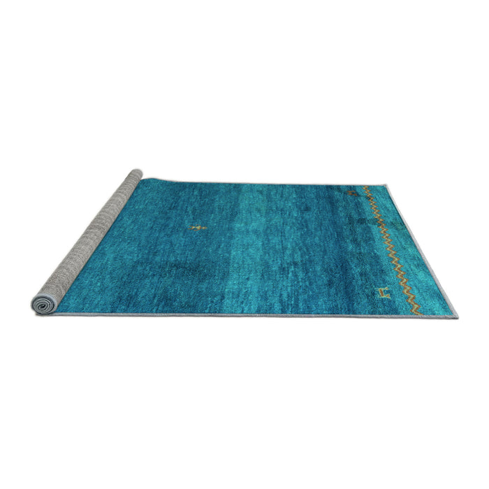 Sideview of Machine Washable Abstract Light Blue Modern Rug, wshabs4551lblu