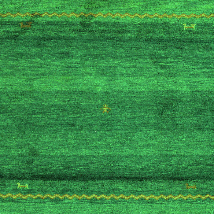 Square Abstract Green Modern Rug, abs4551grn