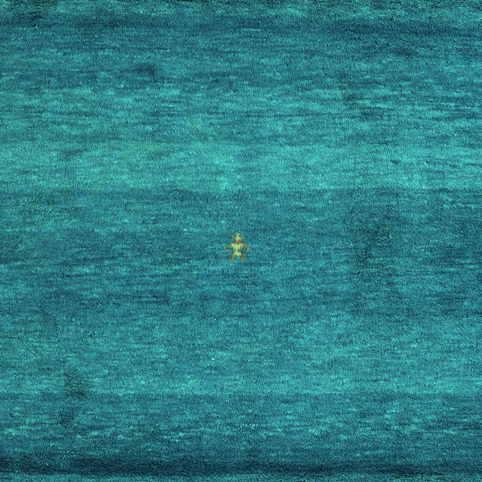 Machine Washable Abstract Turquoise Modern Area Rugs, wshabs4551turq