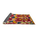 Sideview of Abstract Metallic Gold Modern Rug, abs4552