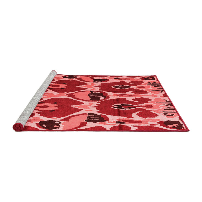 Modern Red Washable Rugs