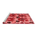 Modern Red Washable Rugs