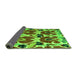 Sideview of Abstract Green Modern Rug, abs4552grn