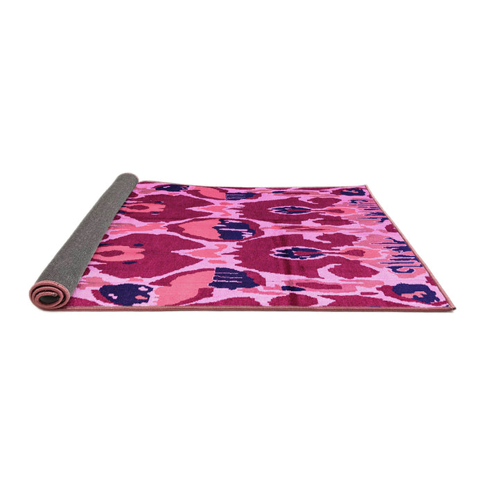 Sideview of Abstract Pink Modern Rug, abs4552pnk