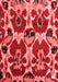 Abstract Red Modern Area Rugs