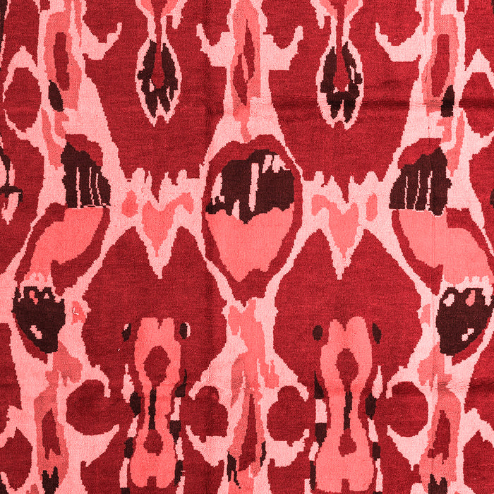 Abstract Red Modern Area Rugs