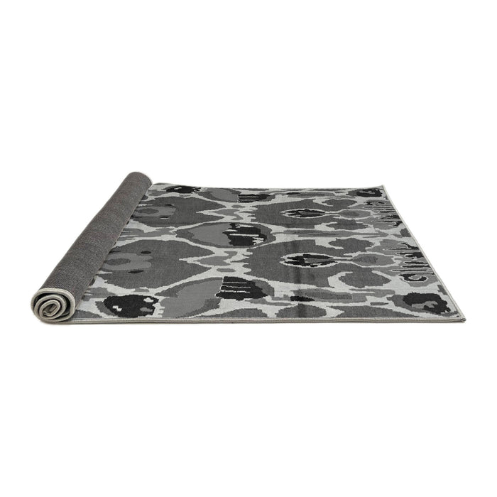 Sideview of Abstract Gray Modern Rug, abs4552gry