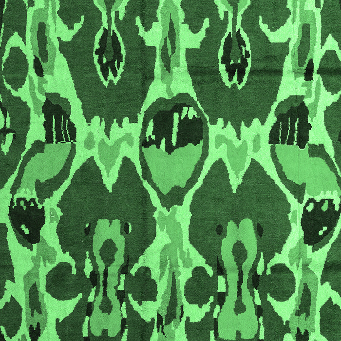 Machine Washable Abstract Emerald Green Modern Area Rugs, wshabs4552emgrn