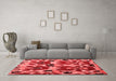 Modern Red Washable Rugs