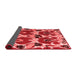 Abstract Red Modern Area Rugs