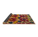 Sideview of Abstract Bronze Brown Modern Rug, abs4553