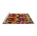 Sideview of Machine Washable Abstract Bronze Brown Rug, wshabs4553