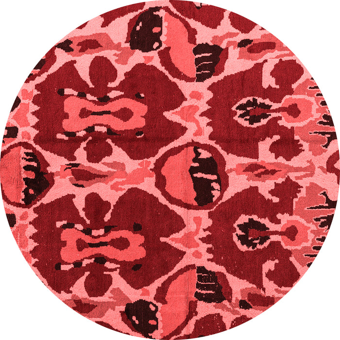 Machine Washable Abstract Red Modern Rug, wshabs4553red