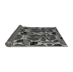 Sideview of Abstract Gray Modern Rug, abs4553gry