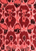 Abstract Red Modern Area Rugs