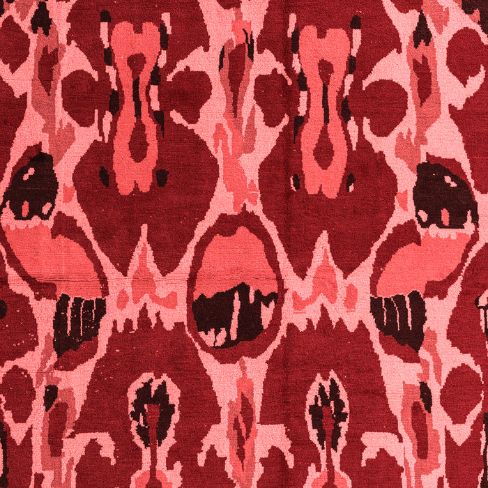 Machine Washable Abstract Red Modern Rug, wshabs4553red