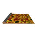 Sideview of Abstract Yellow Modern Rug, abs4553yw