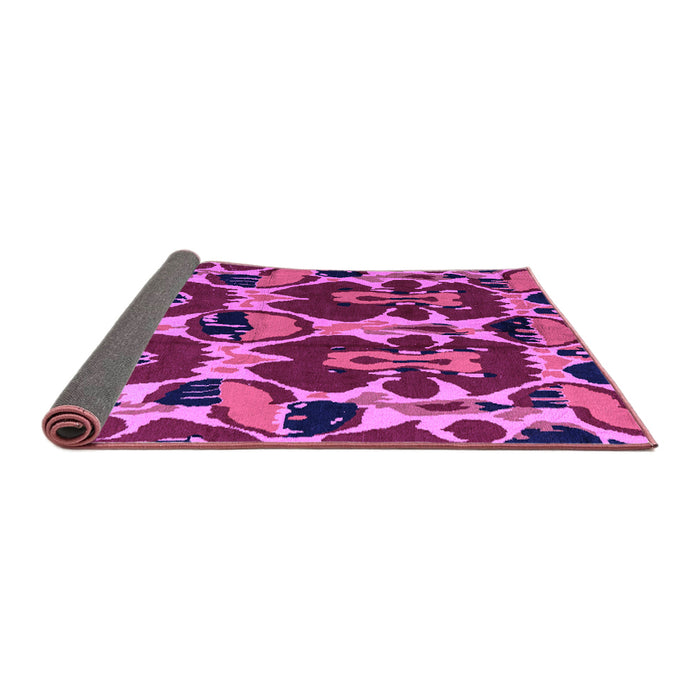 Sideview of Abstract Purple Modern Rug, abs4553pur