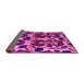 Sideview of Abstract Purple Modern Rug, abs4553pur