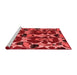 Modern Red Washable Rugs