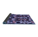 Sideview of Abstract Blue Modern Rug, abs4553blu