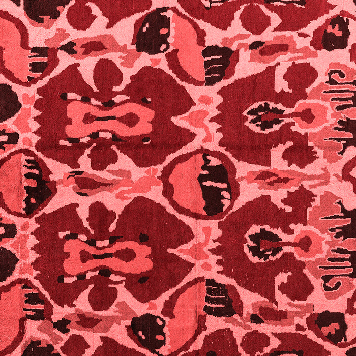 Abstract Red Modern Rug, abs4553red
