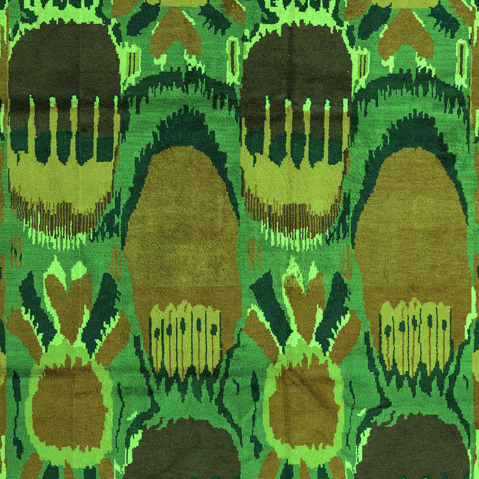 Abstract Green Modern Rug, abs4554grn