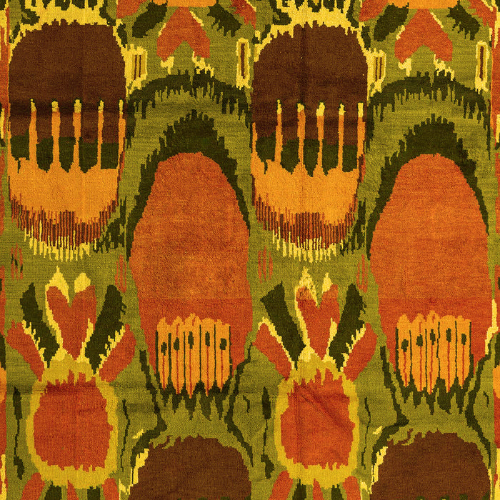 Abstract Yellow Modern Rug, abs4554yw