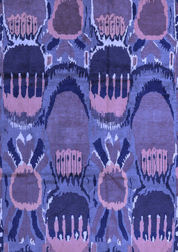 Abstract Blue Modern Rug, abs4554blu