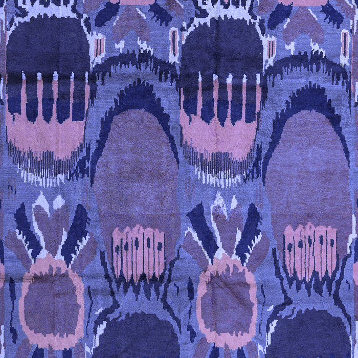 Abstract Blue Modern Rug, abs4554blu