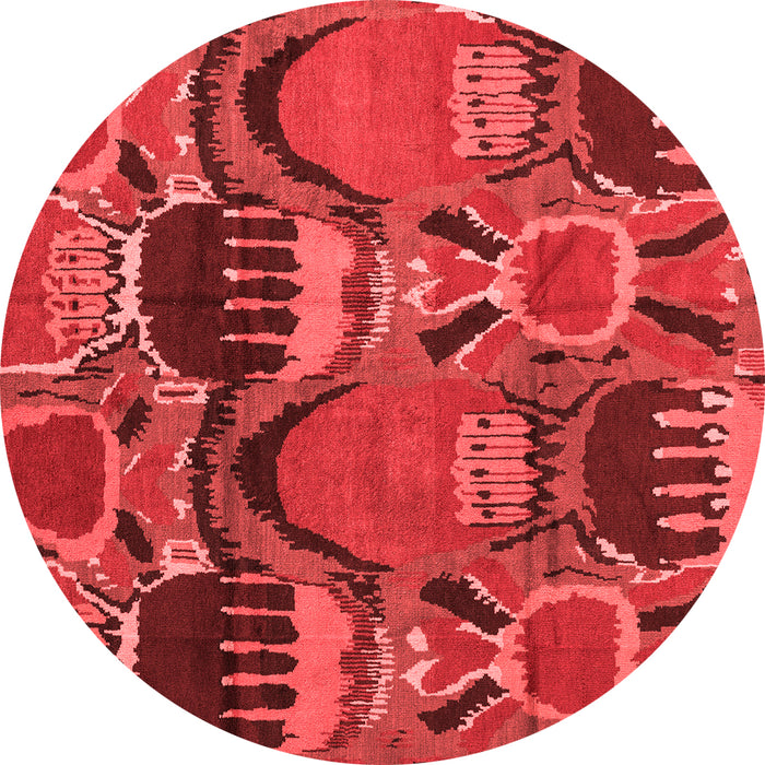 Machine Washable Abstract Red Modern Rug, wshabs4554red