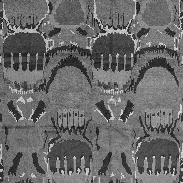 Square Abstract Gray Modern Rug, abs4554gry